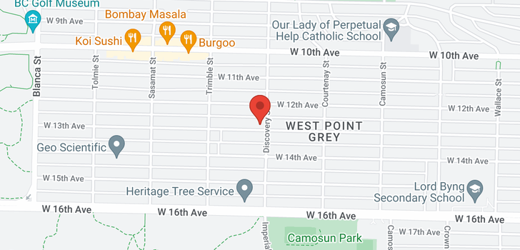 map of 4307 W 13TH AVENUE